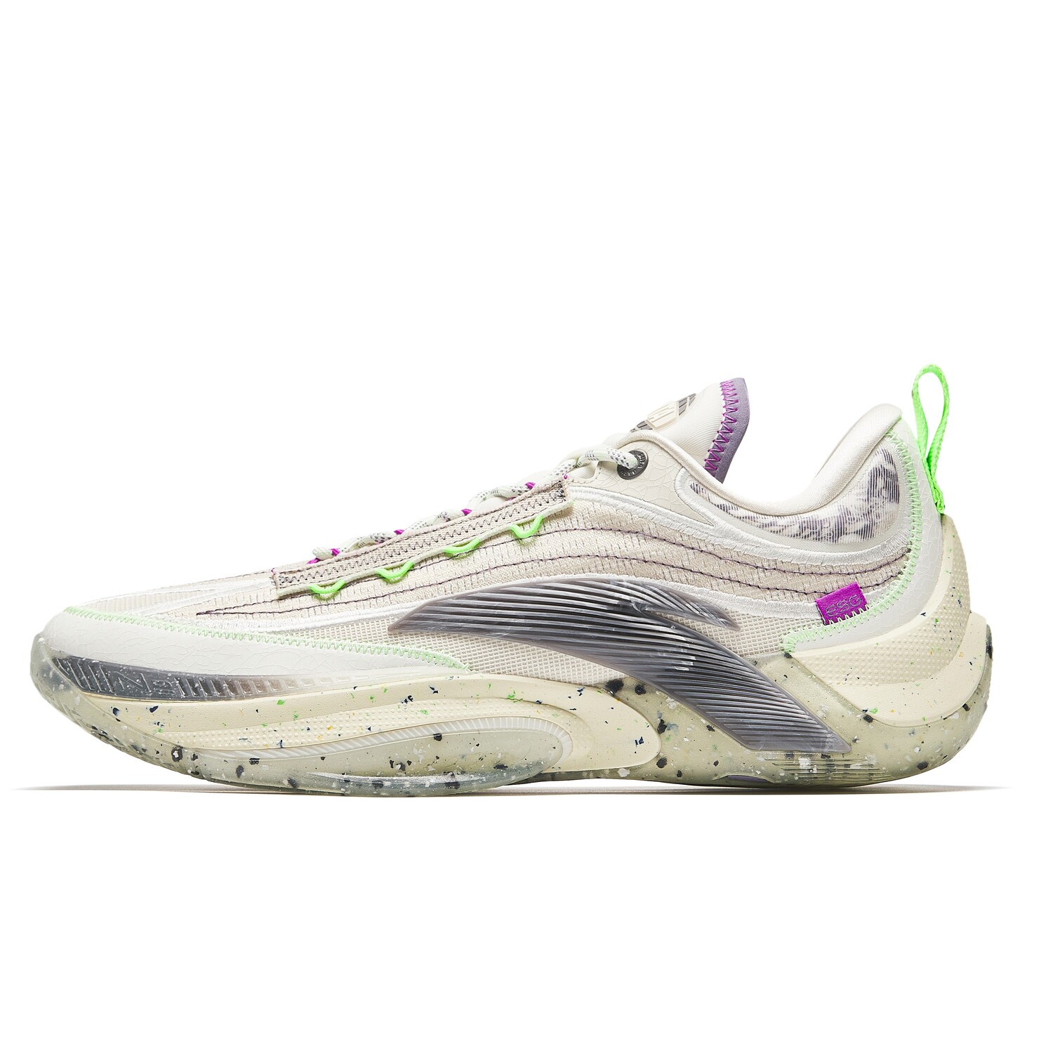 

Anta Instant 1 ESG Амортизирующие Износостойкие Низкие Баскетбольные Кроссовки Мужские Серый Белый, Грязевой Серый/Бежевый Белый