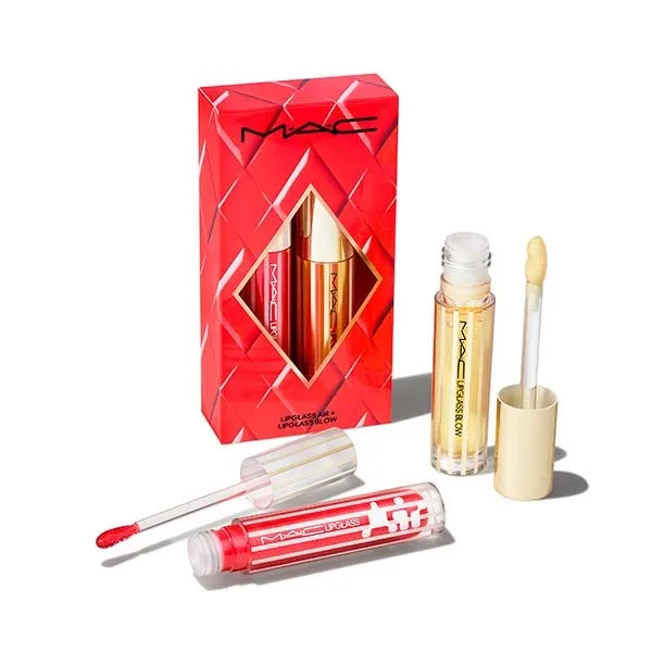Блеск для губ MAC COSMETICS Estuche Blowing Air Kisses Glossy Lips Duo 1 шт