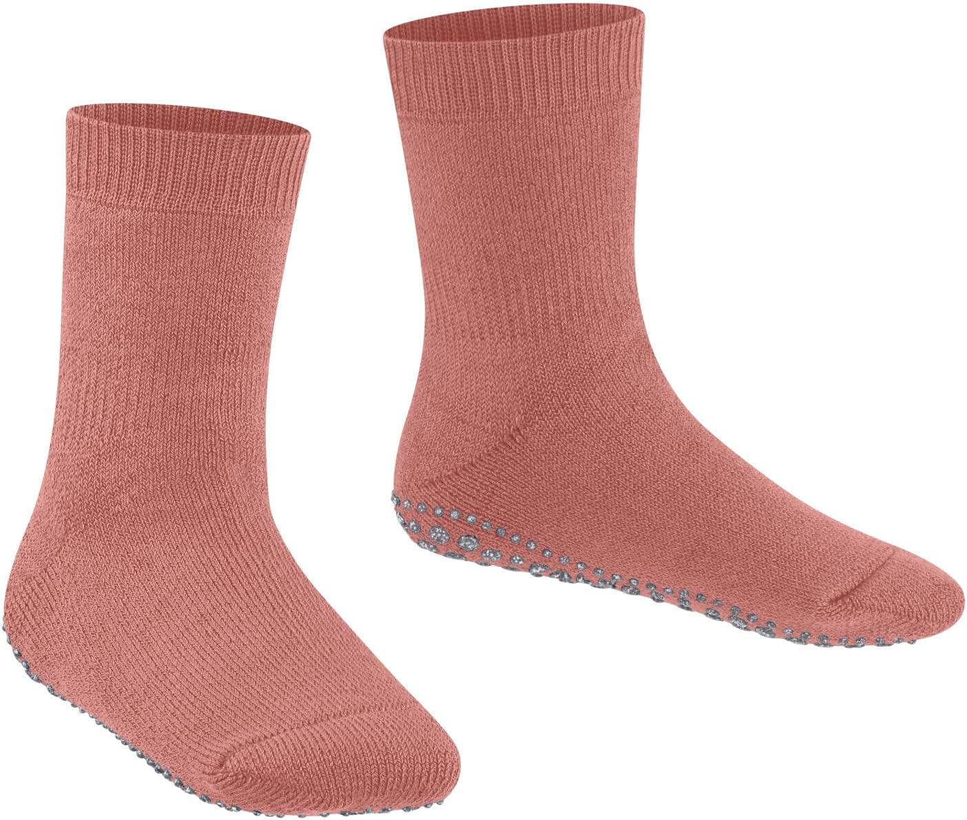 Детские тапочки-носочки FALKE Unisex Catspads, шерсть и хлопок, с противоскользящей подошвой, 1 пара, розовый — фото 4