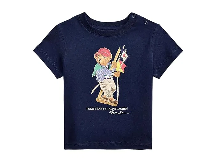 Футболка Polo Bear Cotton Jersey Polo Ralph Lauren Kids, Bear/Newport Navy
