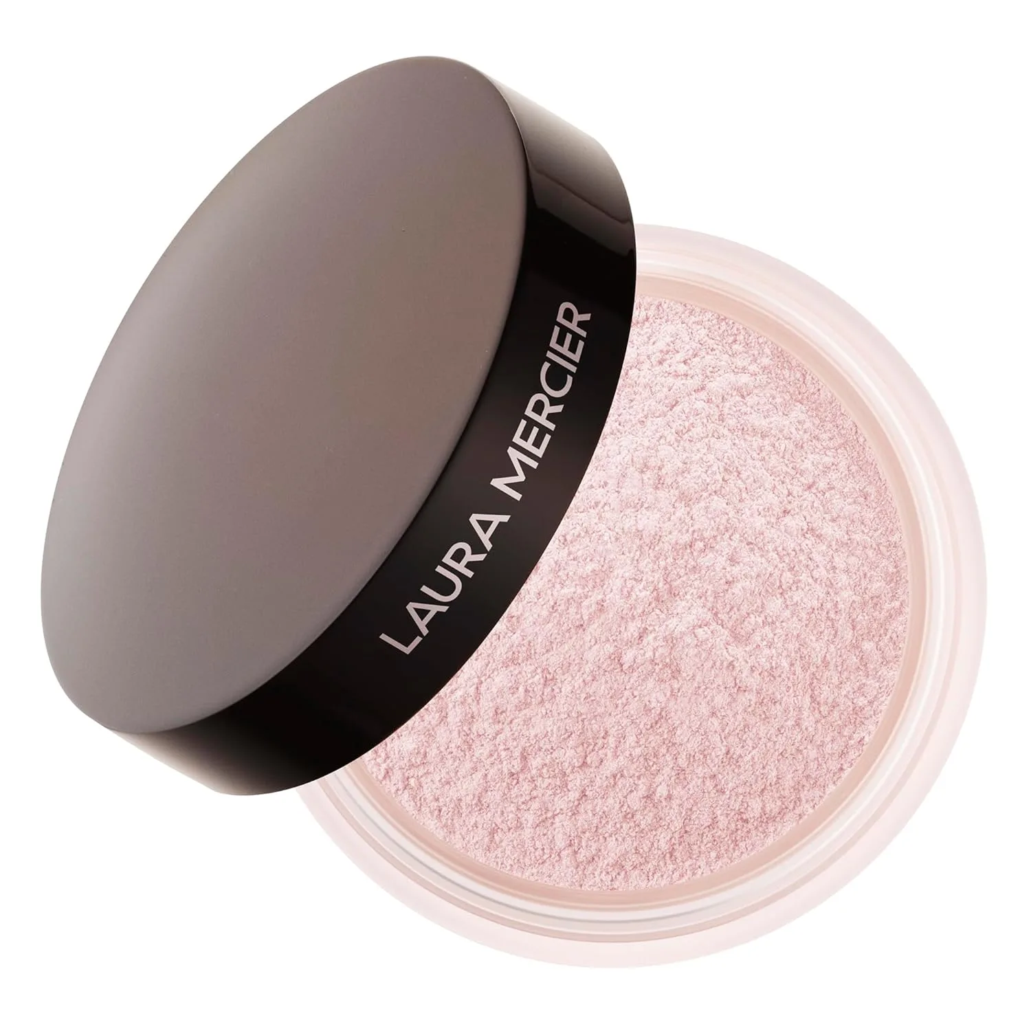 Laura Mercier Secret Brightening Under-Eye Loose Setting Powder, пудра для осветления под глазами с персиковым и розовым пигментами, набор с кистью — фото 3