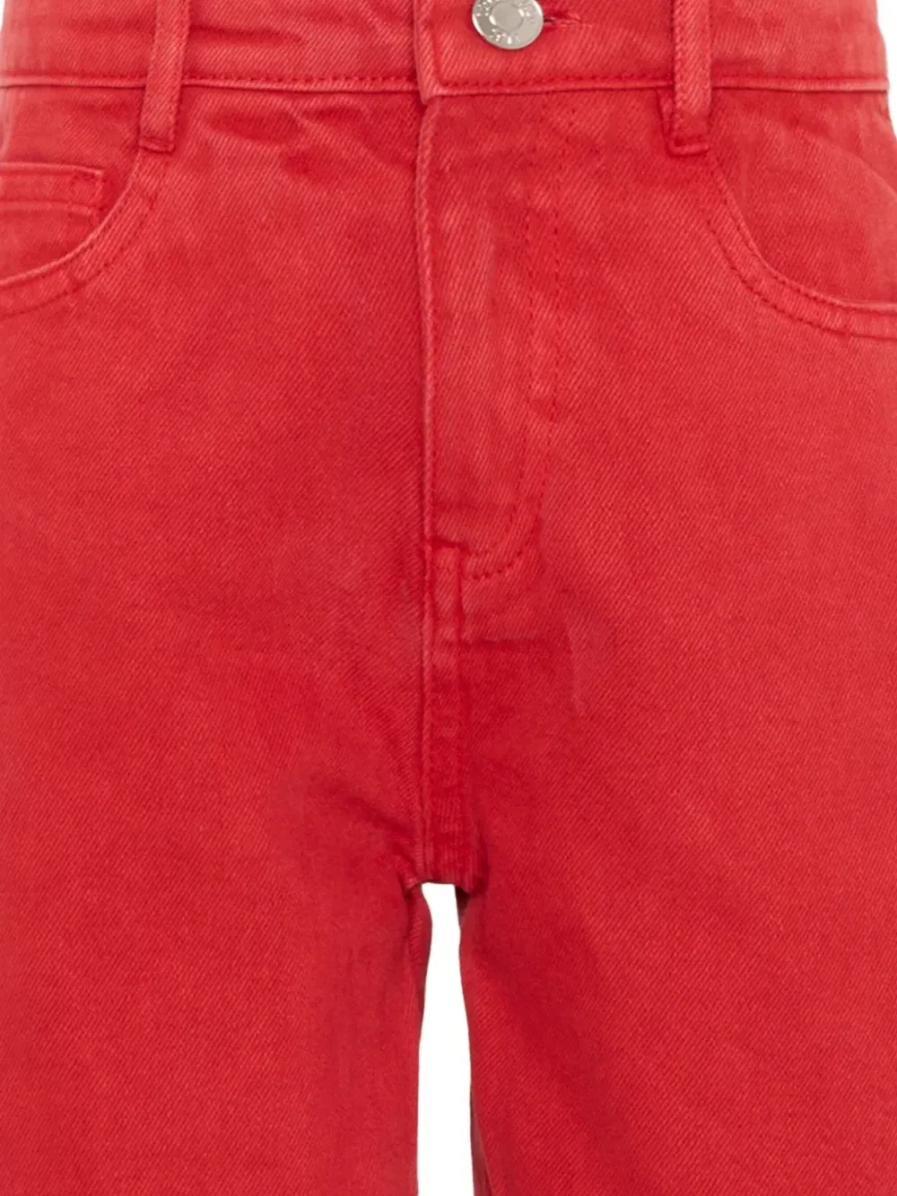 Хлопковые шорты с нашивкой-логотипом Trussardi Junior, красный — фото 3