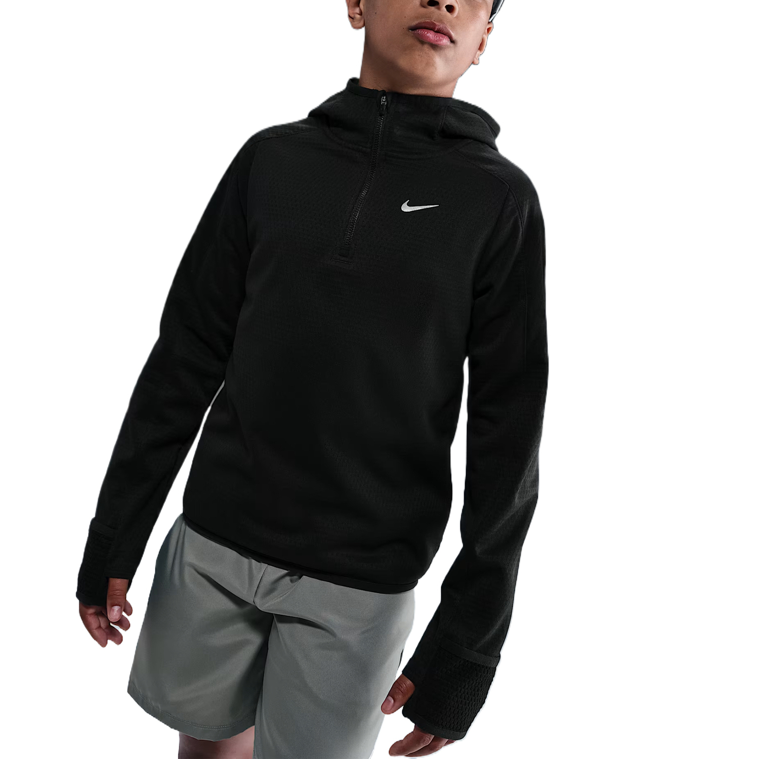 Толстовка Sweatshirt Therma Teenagers Nike, черный — фото 4