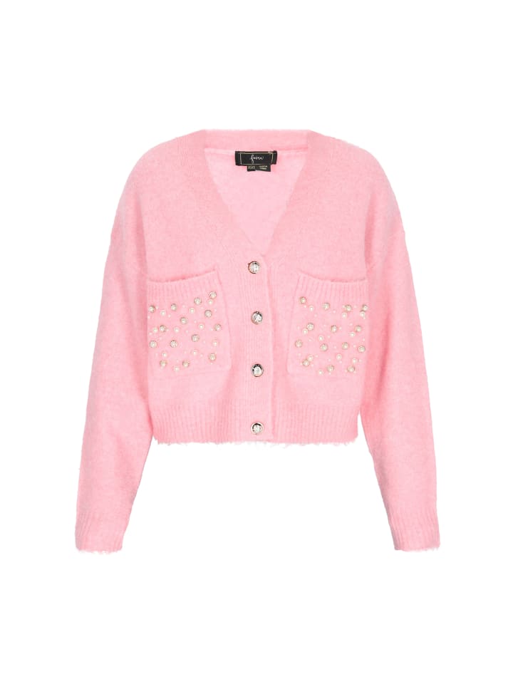 

Женский кардиган розового цвета faina