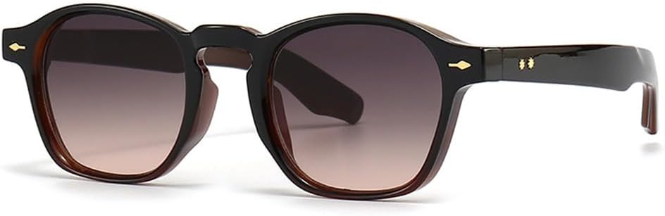 

Женские модные солнцезащитные очки с заклепками, очки для вождения, защита от УФ-излучения UV400, ретро-градиентные солнцезащитные очки, мужские модные солнцезащитные очки KTUCN, Black Teapink