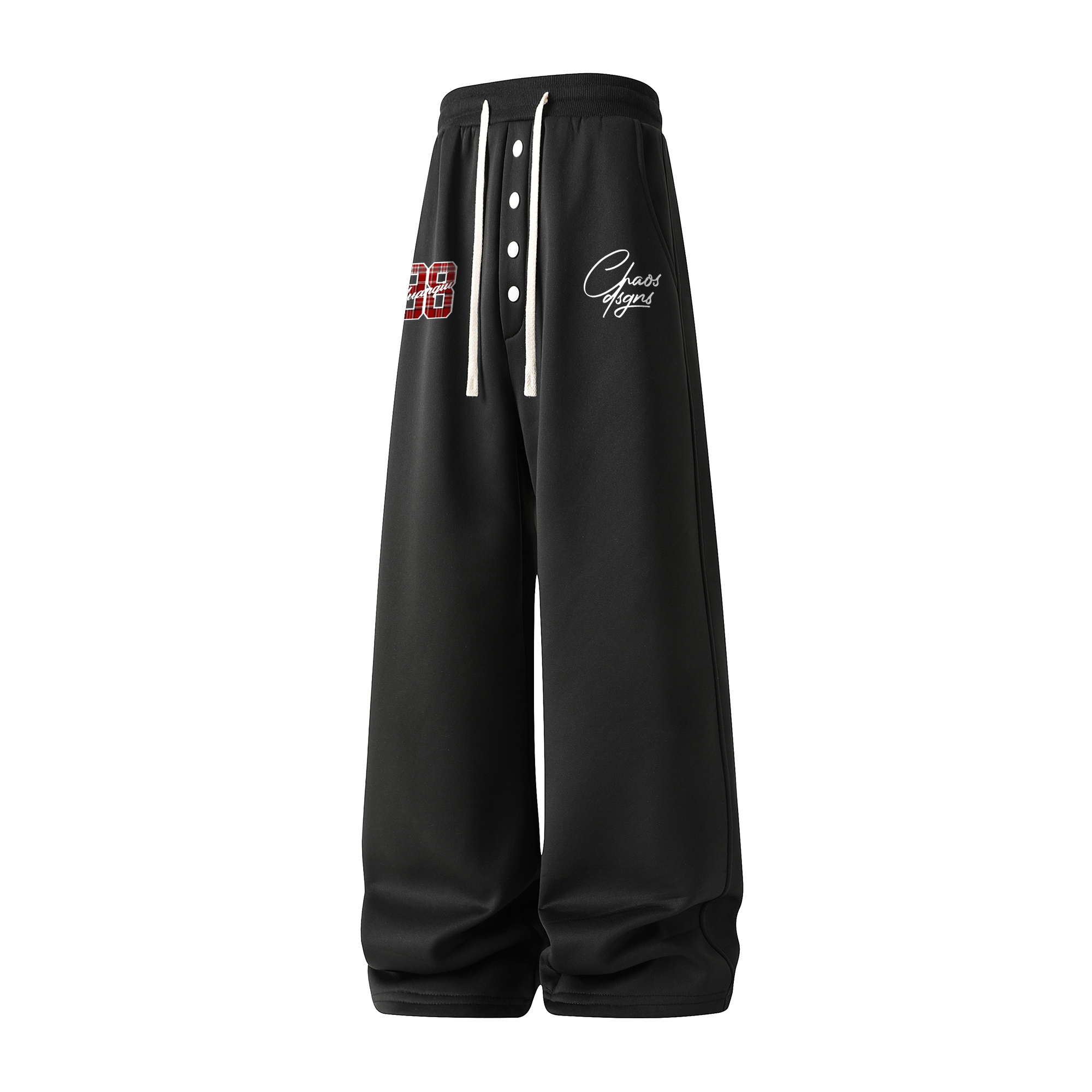 

Вязаные спортивные штаны Unisex HUANQIU, черный fleece-lined