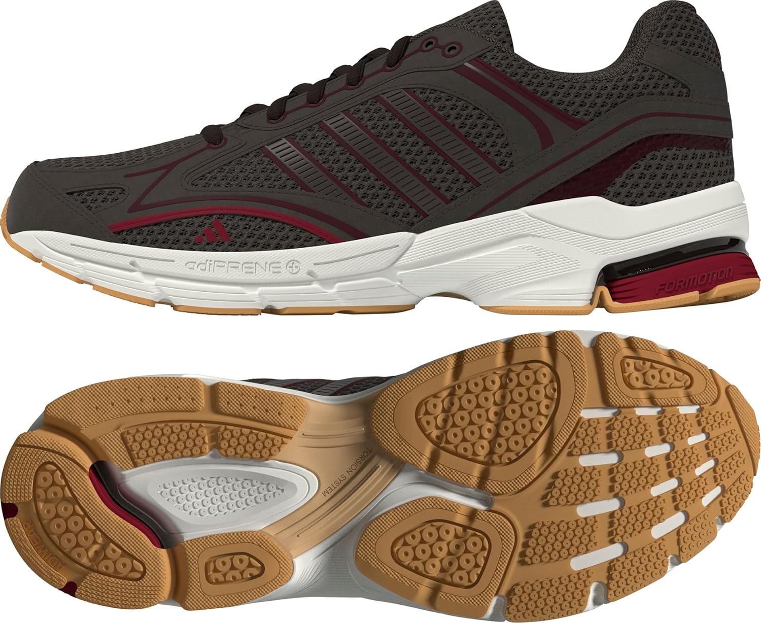 Кроссовки Adidas Унисекс Spiritain 2000, бордовый — фото 3
