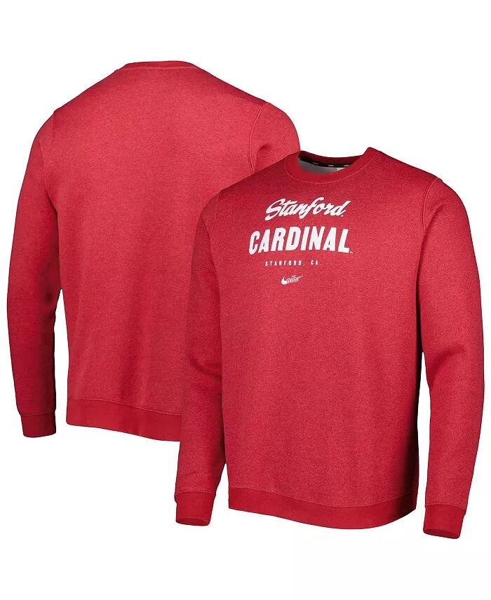 

Мужская флисовая толстовка-пуловер Cardinal Stanford Cardinal Vault Stack Club Nike