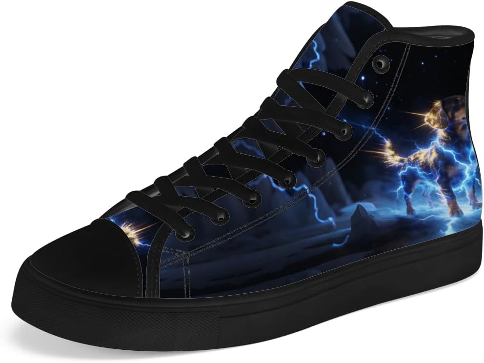 

Мужские и женские высокие кеды с таксой на холщовой подошве, кеды с высокой шнуровкой, повседневная обувь Chebing, синий