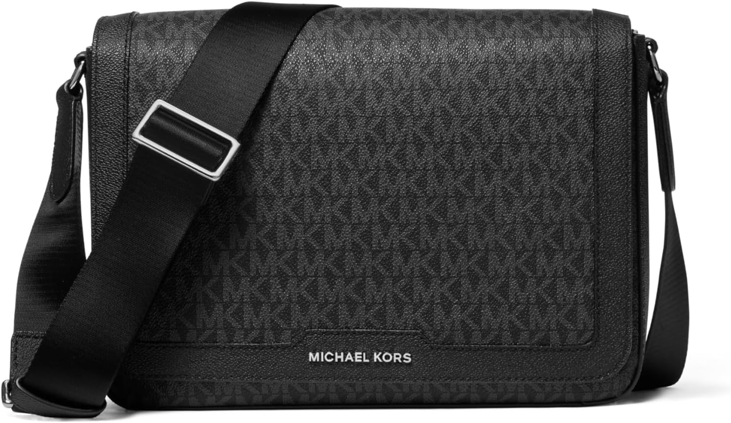 

Michael Kors мужская сумка Hudson Flap Crossbody, Gunmetal-Hardware/Black