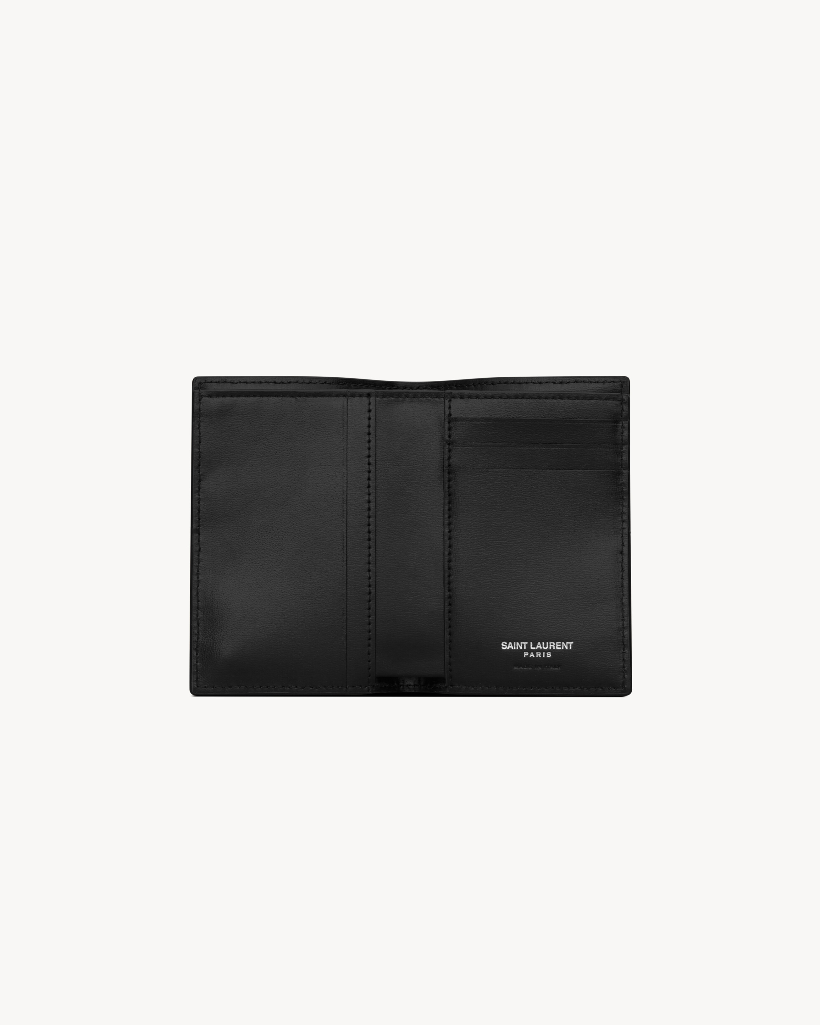 Кредитница TINY CASSANDRE из матовой кожи Saint Laurent, черный — фото 4