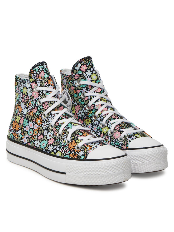 Тканевые кеды Chuck Taylor All Star Lift Allover Florals A15009C Converse, мультиколор — фото 2