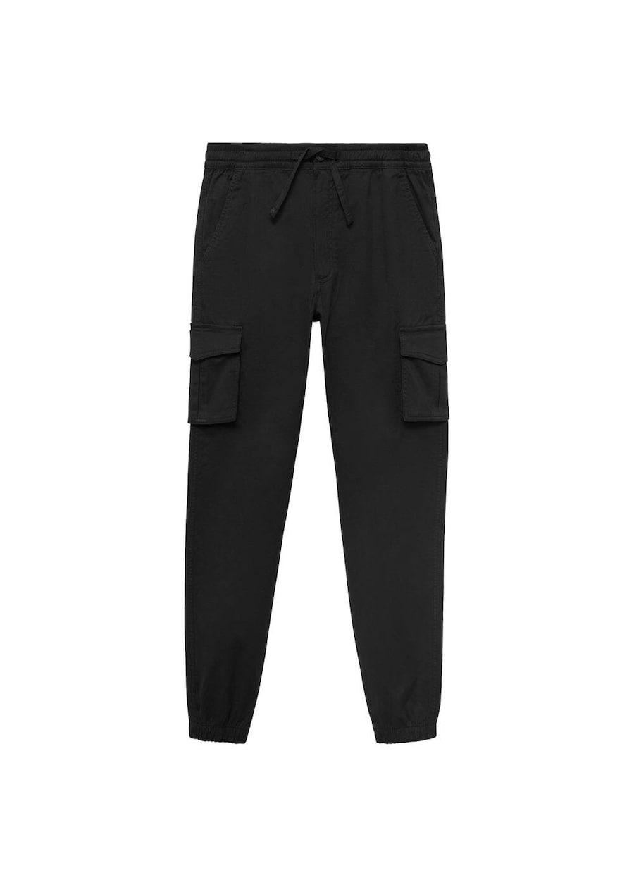 

Зауженные брюки MANGO TEEN, черный