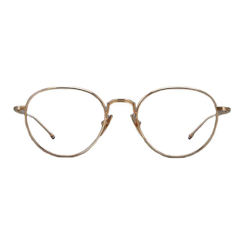 

THOM BROWNE Круглая оправа из титана, Gold