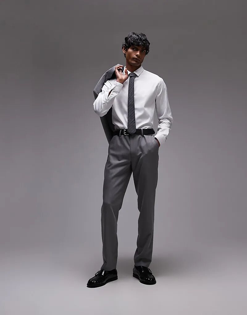 

Узкие брюки Topman серого цвета