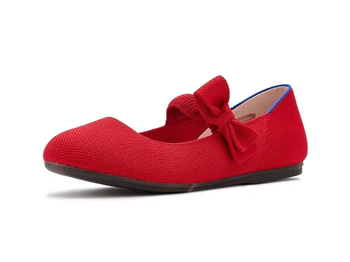 Туфли Мэри Джейн с бантом Tux Bow Rothy's Kids, Bright Red