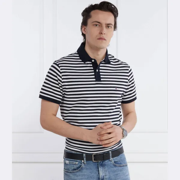 Рубашка-Поло 1985 года стандартного кроя досада Tommy Hilfiger, синий — фото 2