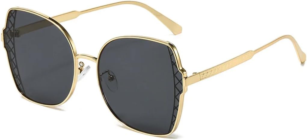 

Солнцезащитные очки с защитой UV400 | Большая оправа с градиентным покрытием | Для женщин и мужчин | Для занятий спортом на открытом воздухе и вождения DSVIGF, Golden Black