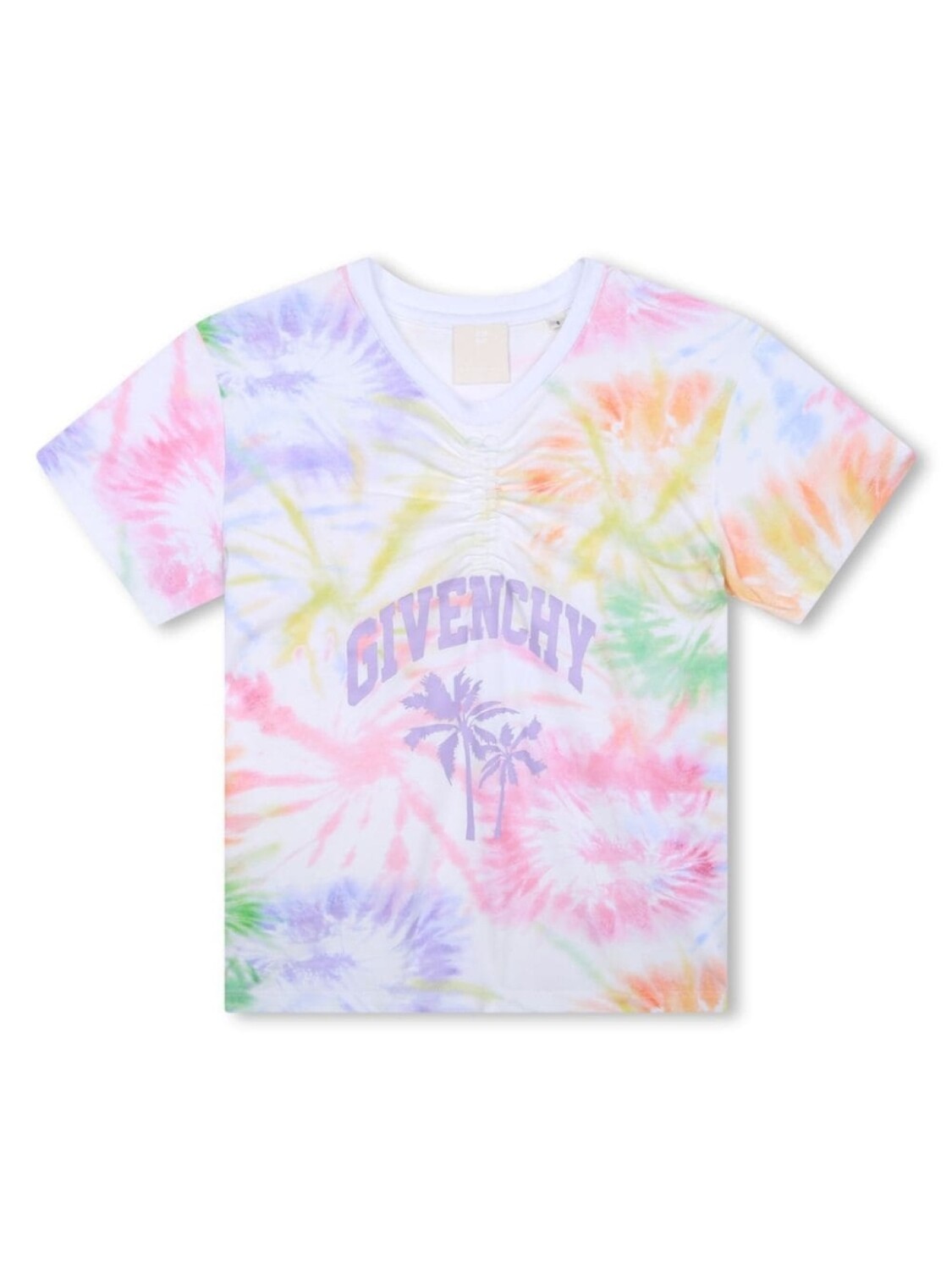 

Givenchy Kids футболка с принтом тай-дай и логотипом, белый