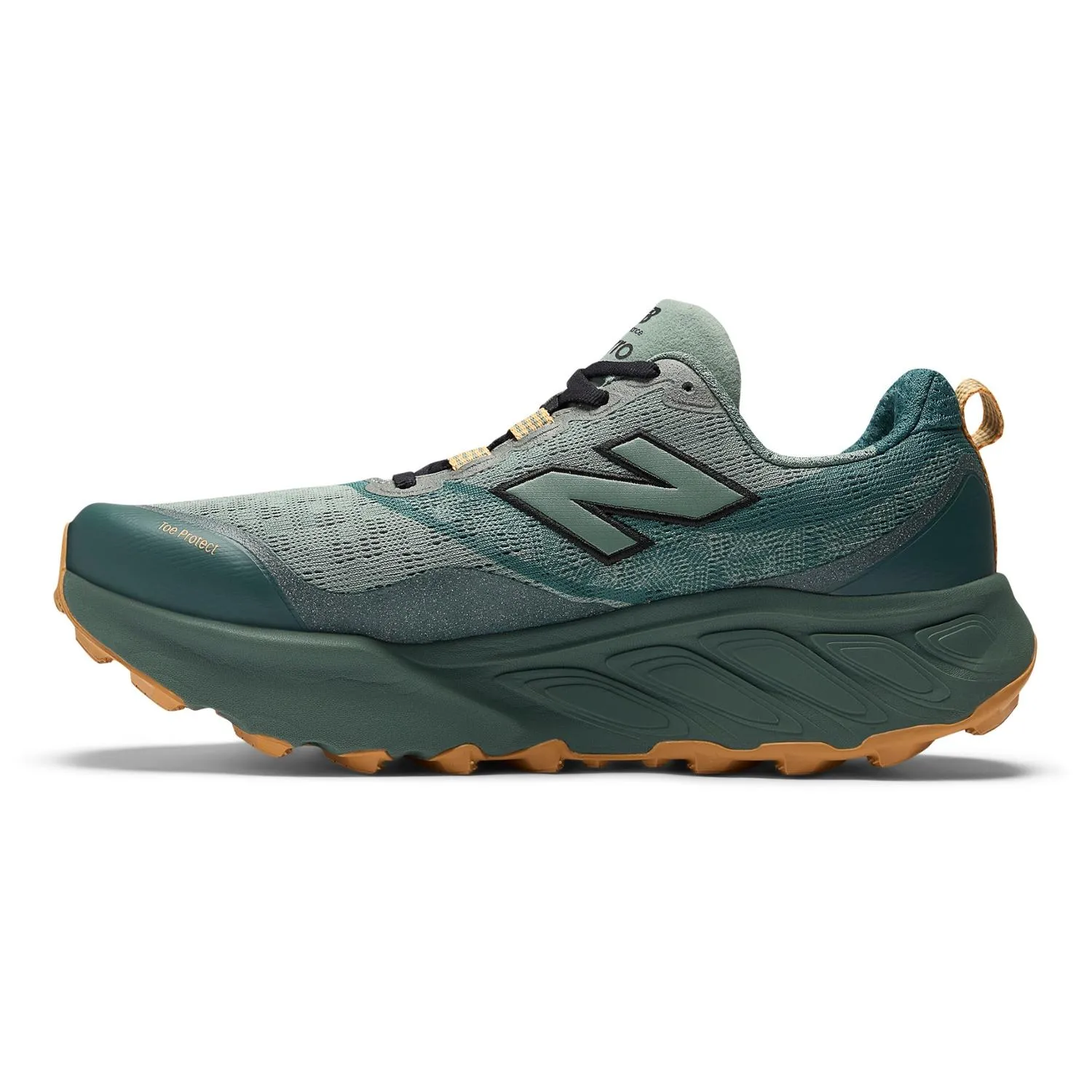 Кроссовки для трейлового бега Fresh Foam X Hierro v9 - мужские New Balance, Dark Juniper/Black/Apricot — фото 2