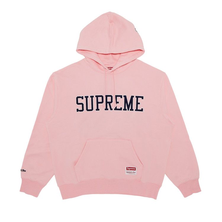 

Толстовка Supreme x Mitchell & Ness NCAA Hooded Sweatshirt, Pink