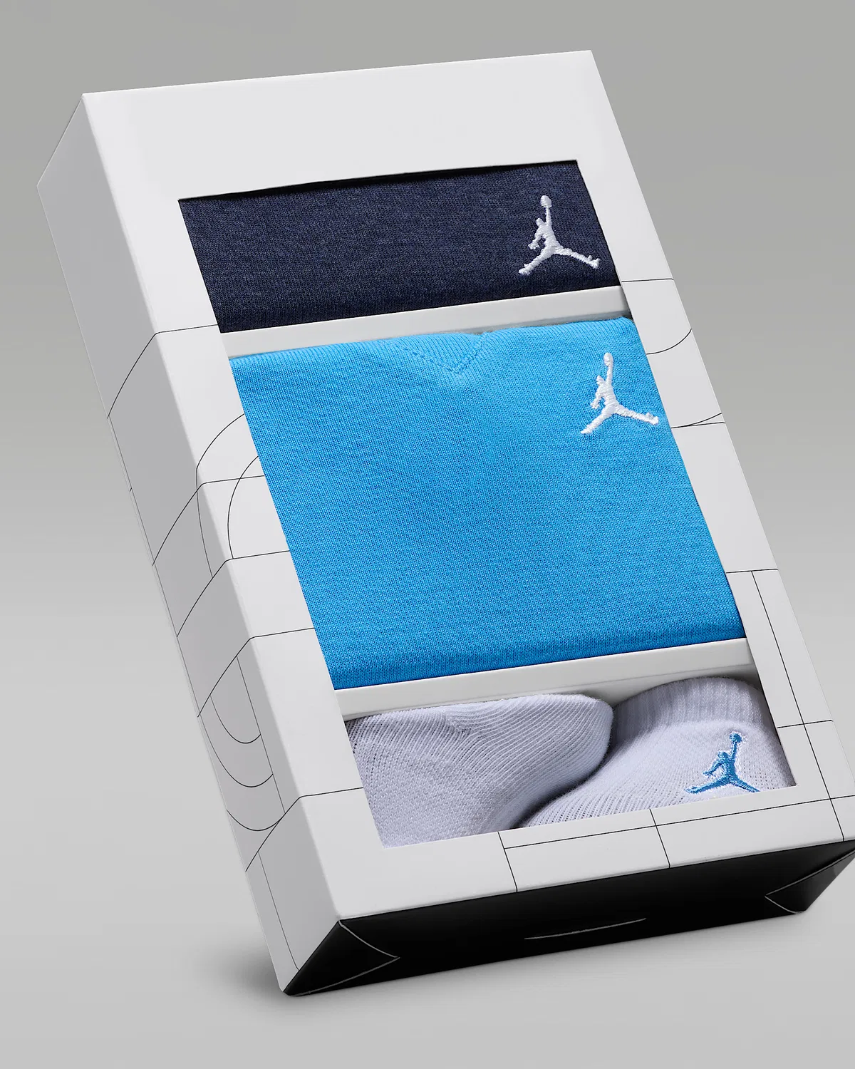Jordan Baby Essentials Длинный рукав Боди в коробке, Obsidian — фото 3