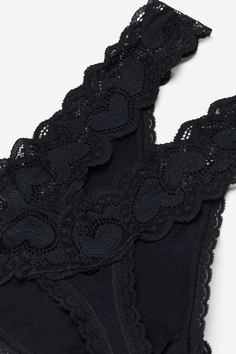 

Хлопковые стринги, комплект из 3 шт H&M, черный
