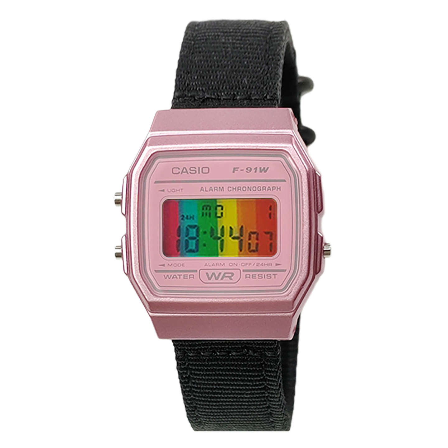 

CASIO Часы Retrofit Series Quartz Movement Nylon Strap Watch Men's Watch Pink Watch Dial