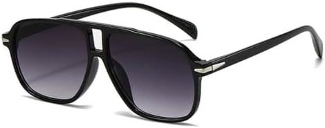 

Винтажные мужские солнцезащитные очки в крупной оправе, женские классические очки в большой оправе, спортивные очки, модные, яркие цвета, защита от ультрафиолета UV400 MTZJH, Black-gray