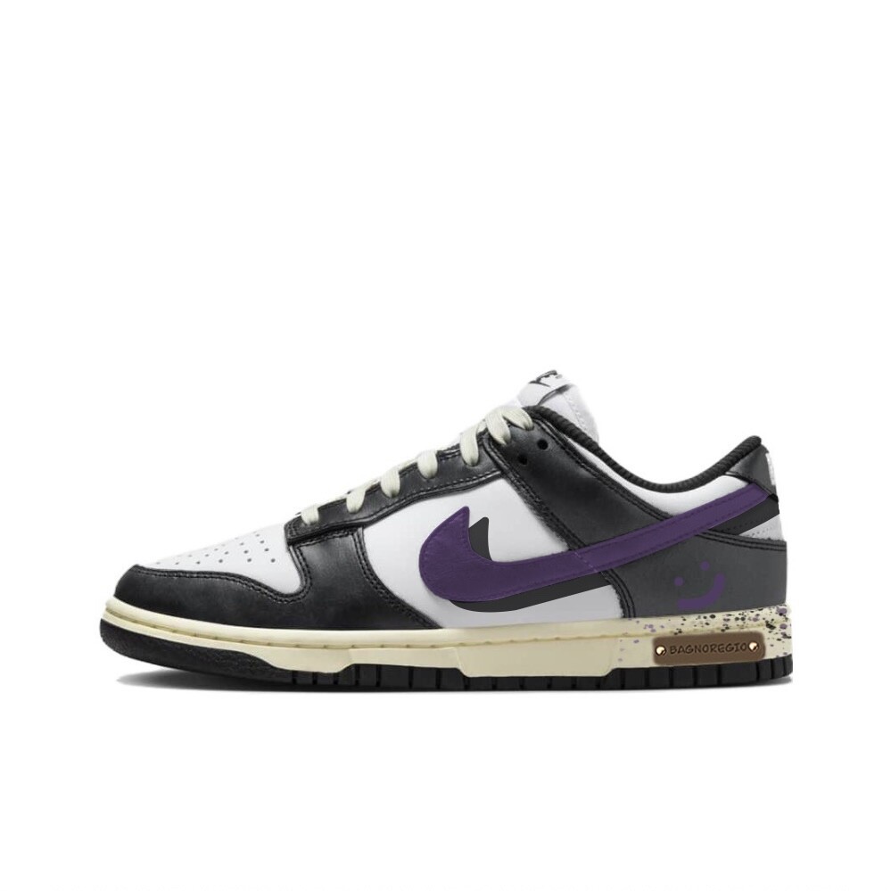 

Кроссовки Nike Dunk Skateboarding Shoes Women's Low-top Black/Purple, фиолетовый