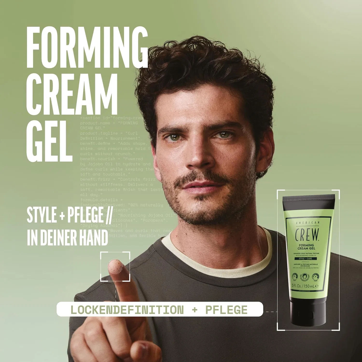 Гибридный крем-гель для укладки AMERICAN CREW Forming Cream Gel, 150 мл American Crew — фото 2