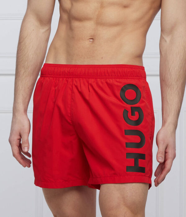 

Шорты-плавки мужские Hugo Bodywear на резинке с логотипом бренда, красный