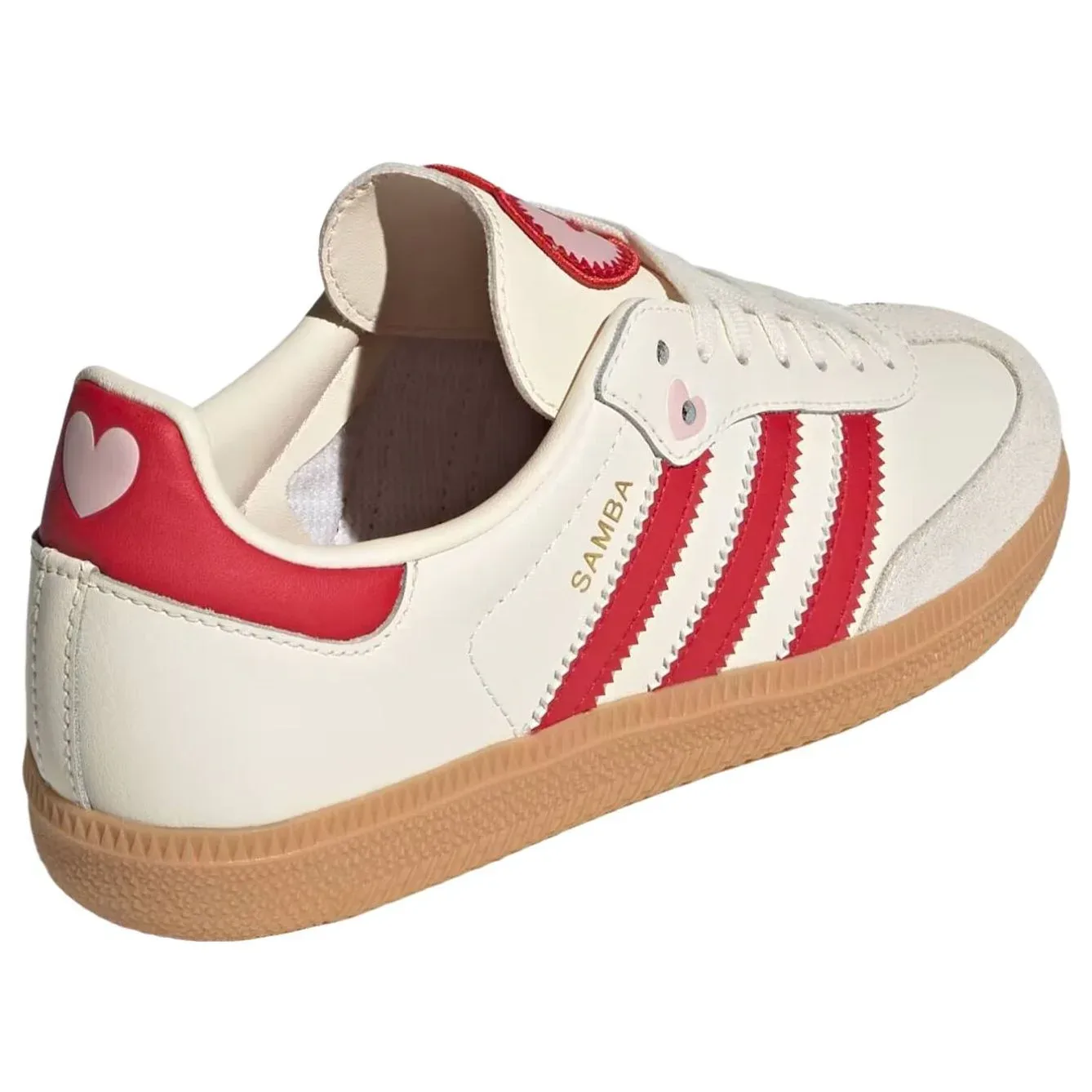 Кеды (GS) Adidas Samba OG «День святого Валентина», красный — фото 3