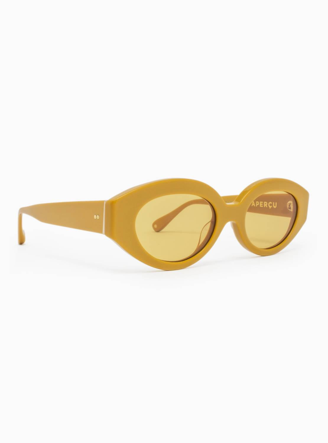 

Женские солнцезащитные очки Alyssa 02 в горчичном цвете Aperçu Eyewear, Mustard