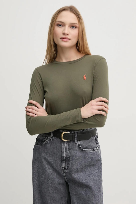 

Хлопковая водолазка Polo Ralph Lauren, зеленый