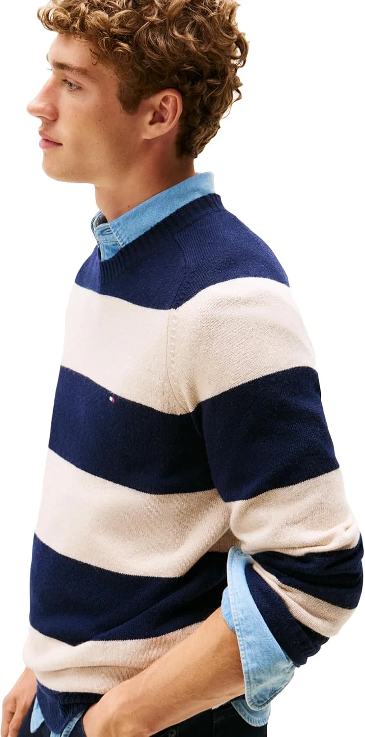Свитер-пуловер Tommy Hilfiger из кашемира, Desert Sky/Newsprint Heather — фото 2