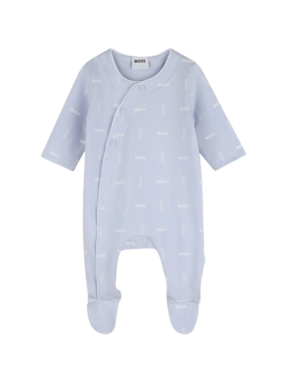 Комплект боди с логотипом Boss Kidswear, синий — фото 3