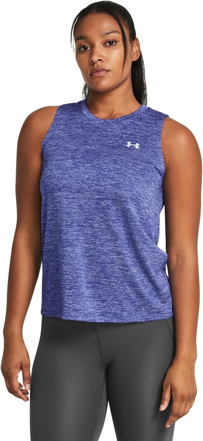 

Топ Under Armour Tech Tank Twist, цвет Starlight/Celeste/Celeste