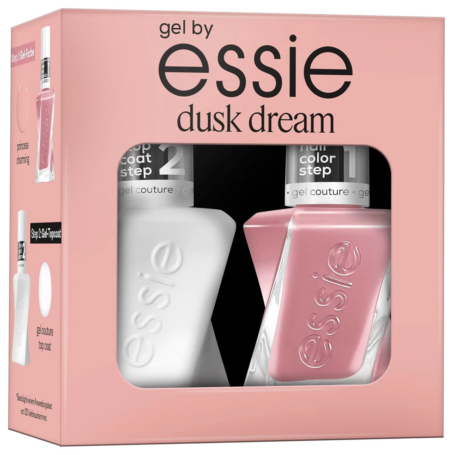 Набор гель-лаков essie Gel Dusk Dream с верхним покрытием Essie