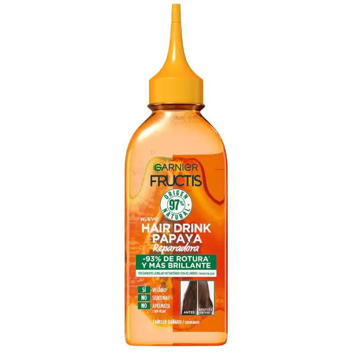 

Масло для волос fructis hair drink tratamiento papaya reparadora Garnier, объем 200 мл