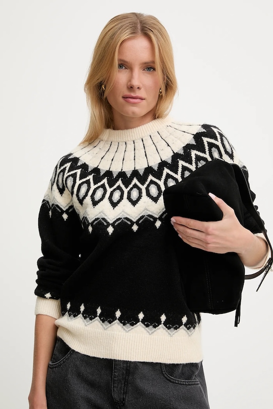 

Шерстяной свитер Answear.Lab, черный