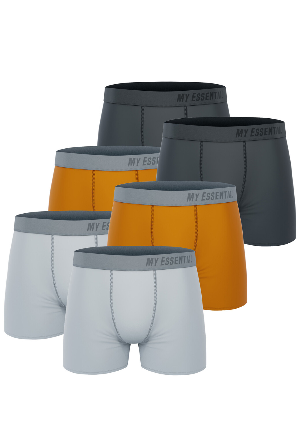 

Боксеры Unbekannt Boxershorts My Essential 6 Pack Boxers Cotton Bio, оранжевый