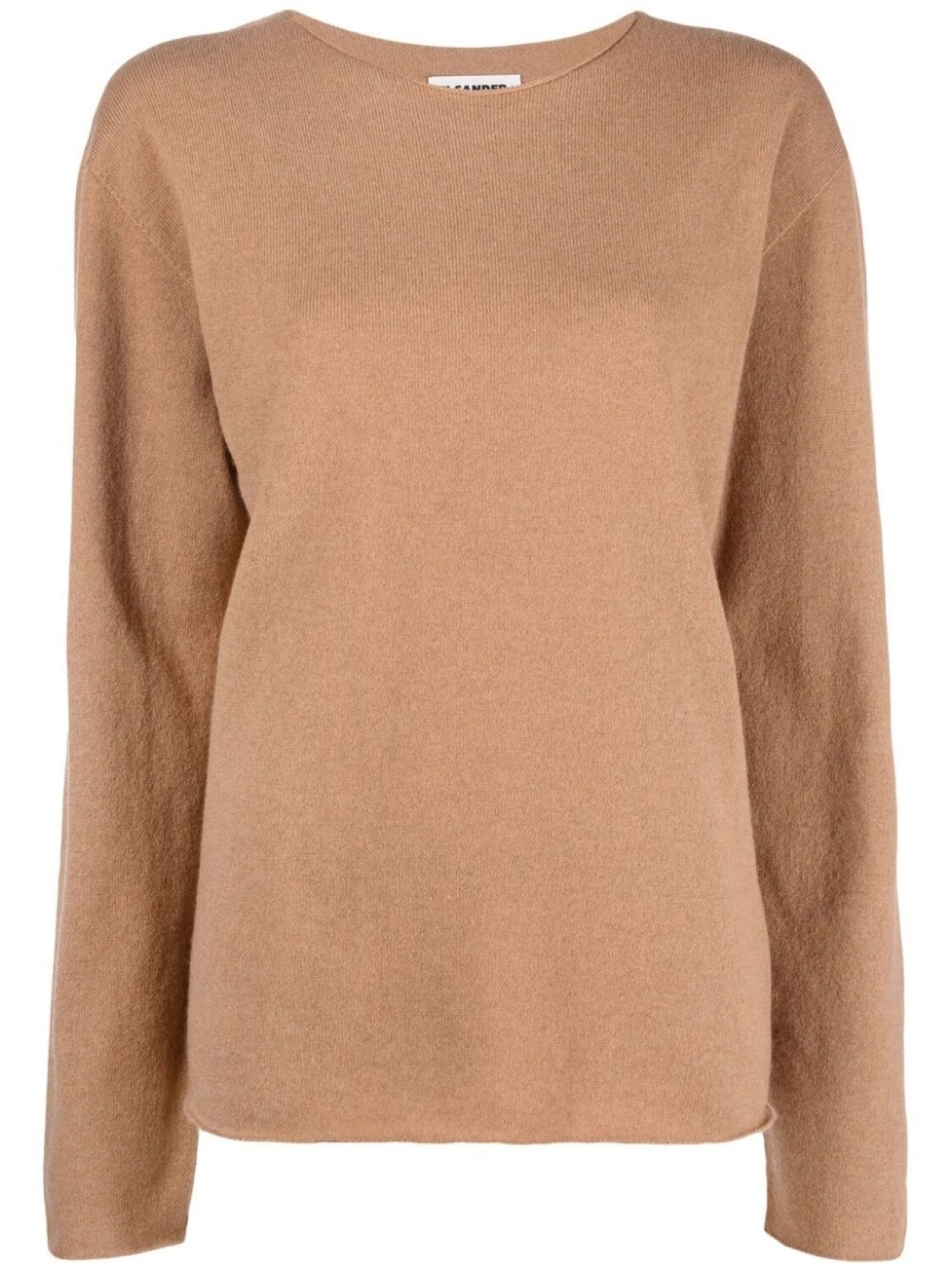 

Jil Sander кашемировый джемпер с круглым вырезом, нейтральный цвет