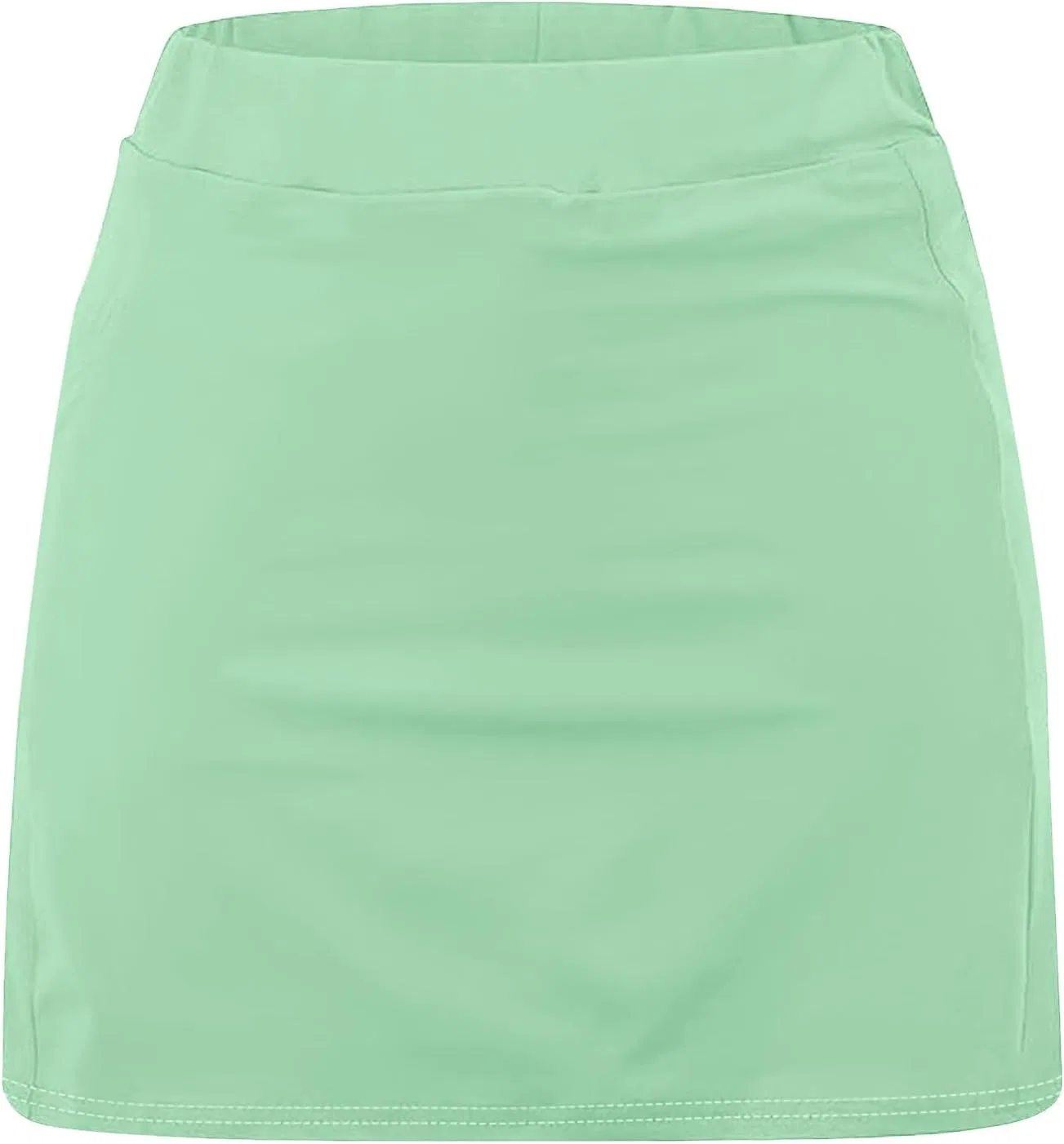 Юбка-шорты теннисная для девочек с высокой талией, Mint Green — фото 4
