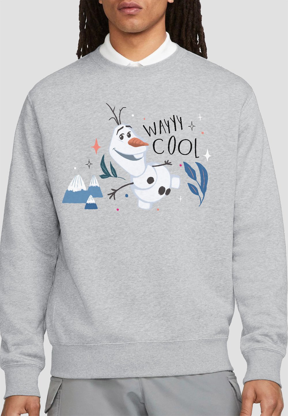 

Толстовка FROZEN OLAF IS WAYYY COOL PRINT Disney, серый