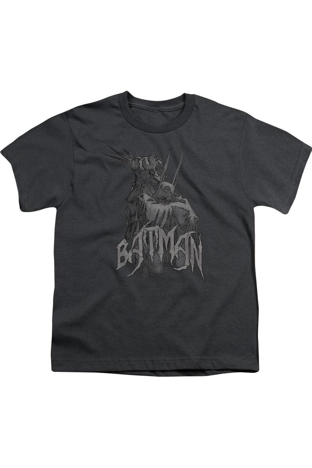 

Футболка с коротким рукавом для детей "Batman Scary Right Hand" Gildan, Charcoal