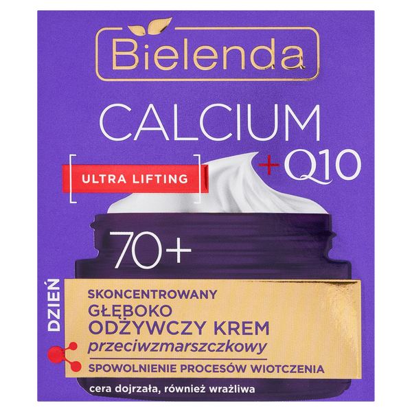 

Крем для лица глубоко питательный против морщин 70+ на день, 50 мл Bielenda Calcium+Q10