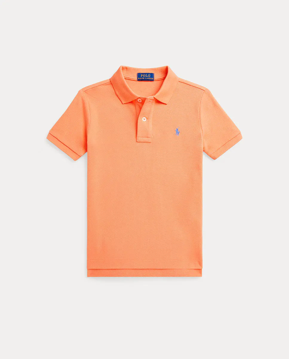 

Рубашка-поло из пике для мальчика с вышитой лошадью Polo Ralph Lauren, оранжевый