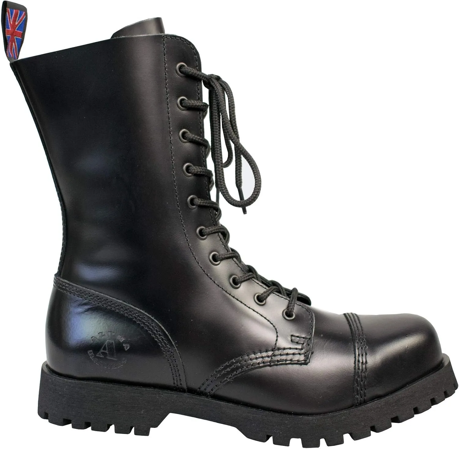 Ботинки Alpha Rangers 10-Hole Ranger Festival Army Gothic Leather Combat Boots Original Alpha Rangers, черный