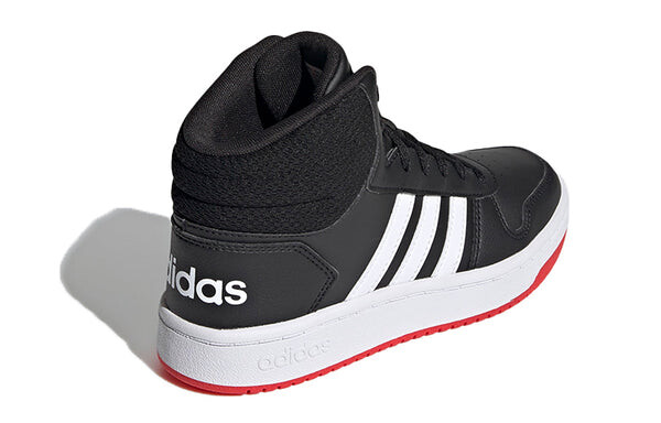 Кроссовки hoops 2.0 mid j Adidas, черный — фото 4